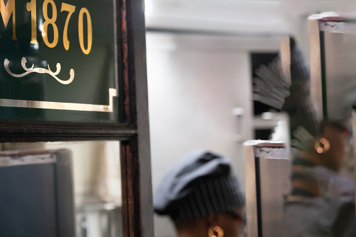 Kitchen at O Palmeiral — daily cooking with local suppliers